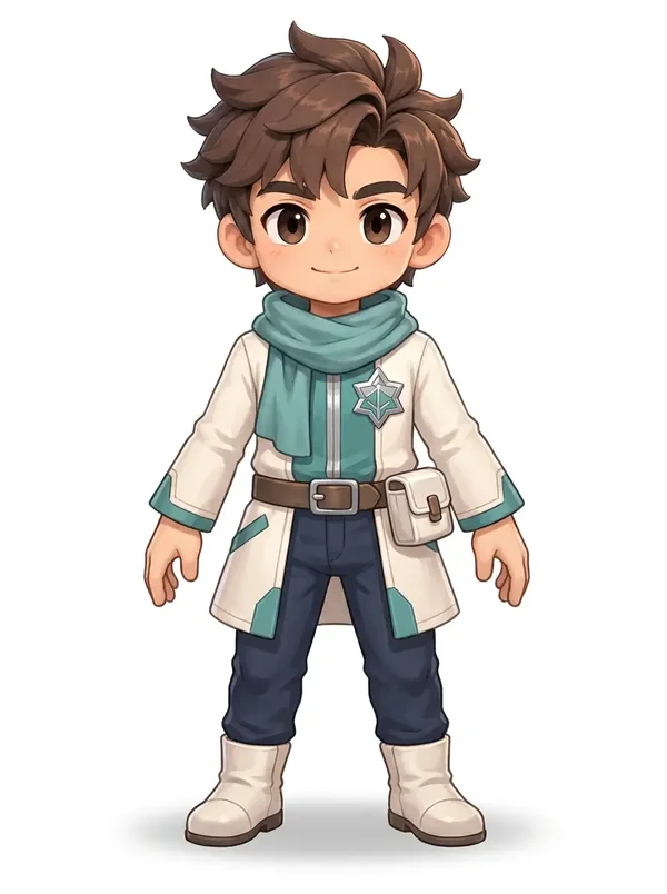 Medic ในเสื้อกาวน์พร้อมกระเป๋ายา